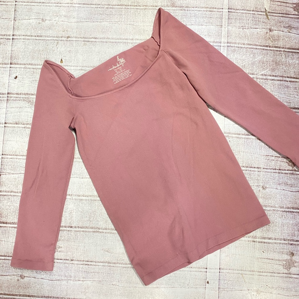 Free people Pink Fitted Top